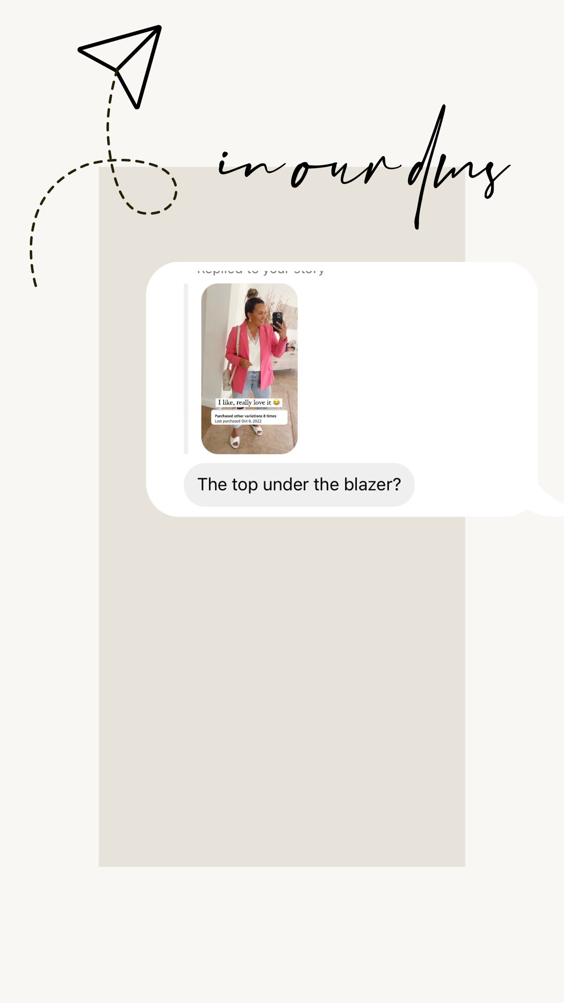 My top under the blazer!

#LTKstyletip #LTKfit #LTKSeasonal