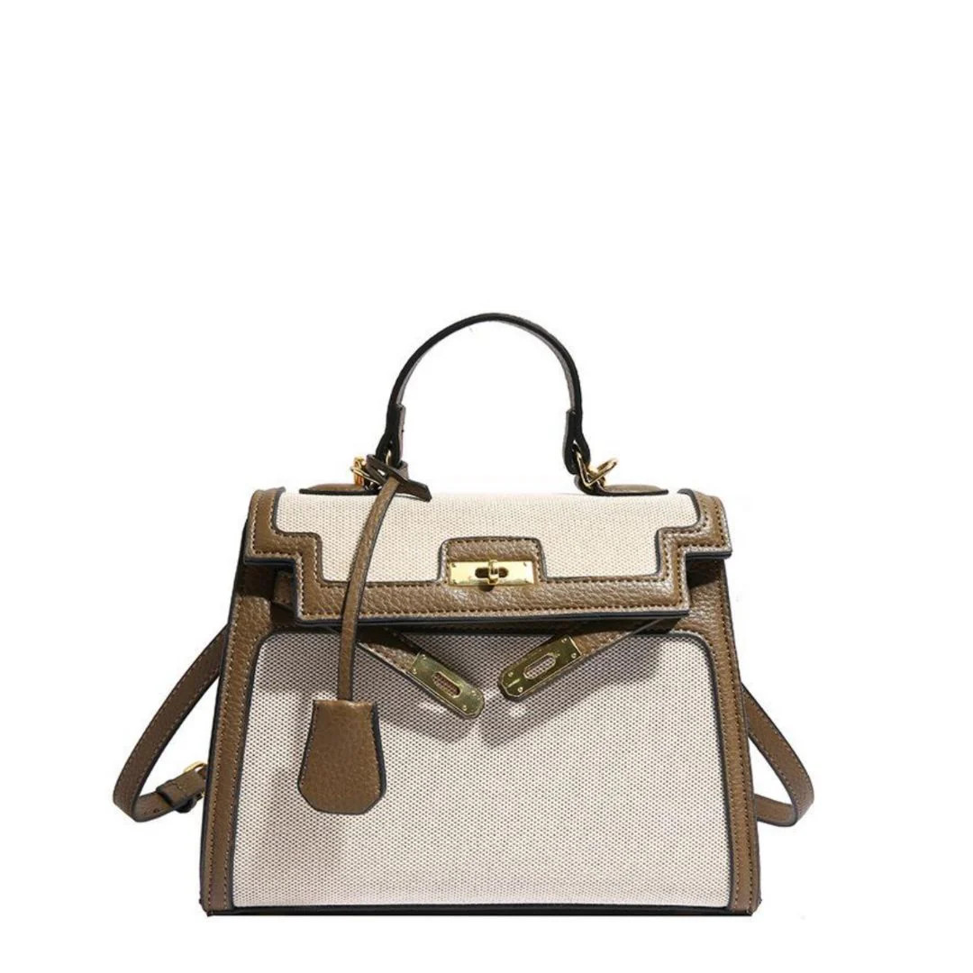 Canvas Tess Bag - Brown | Accessory Concierge