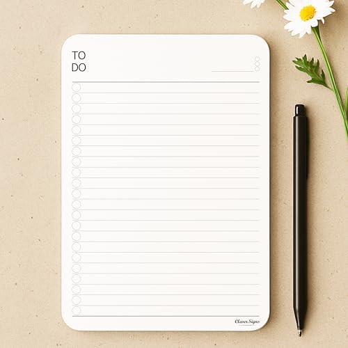 To Do List Notepad – (2 Pack, 50 Sheets Each) A5 Size (8.3"x5.8") Premium Thick Paper With Card... | Amazon (US)