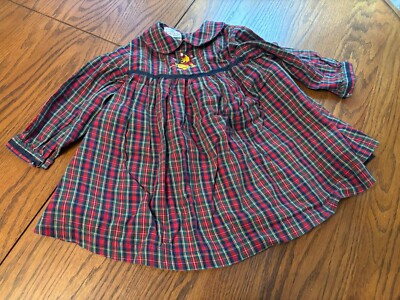 vtg the disney store winnie the pooh girls plaid dress 18 months | eBay US