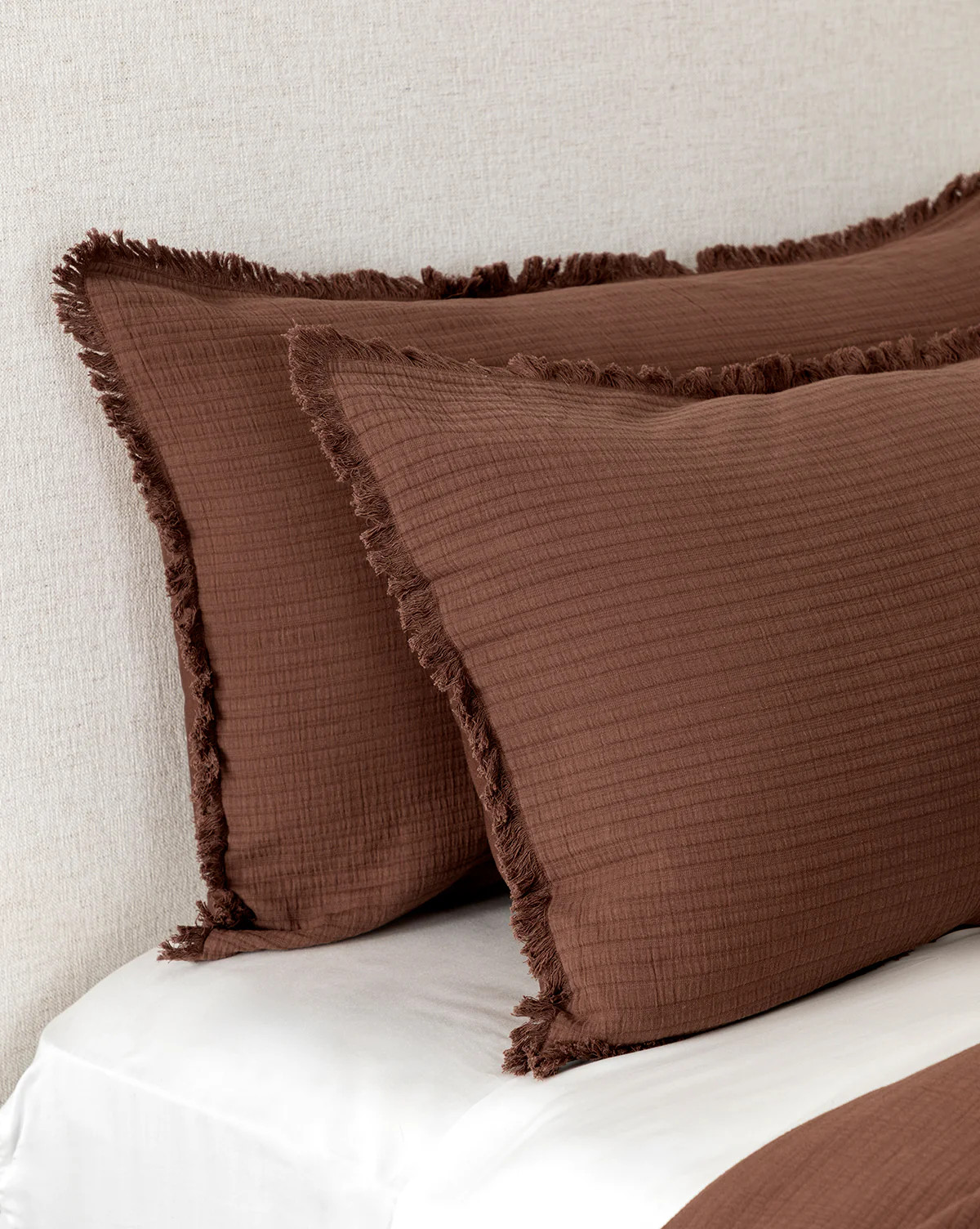 Hendricks Chocolate Cotton Shams (Set of 2) | McGee & Co. (US)