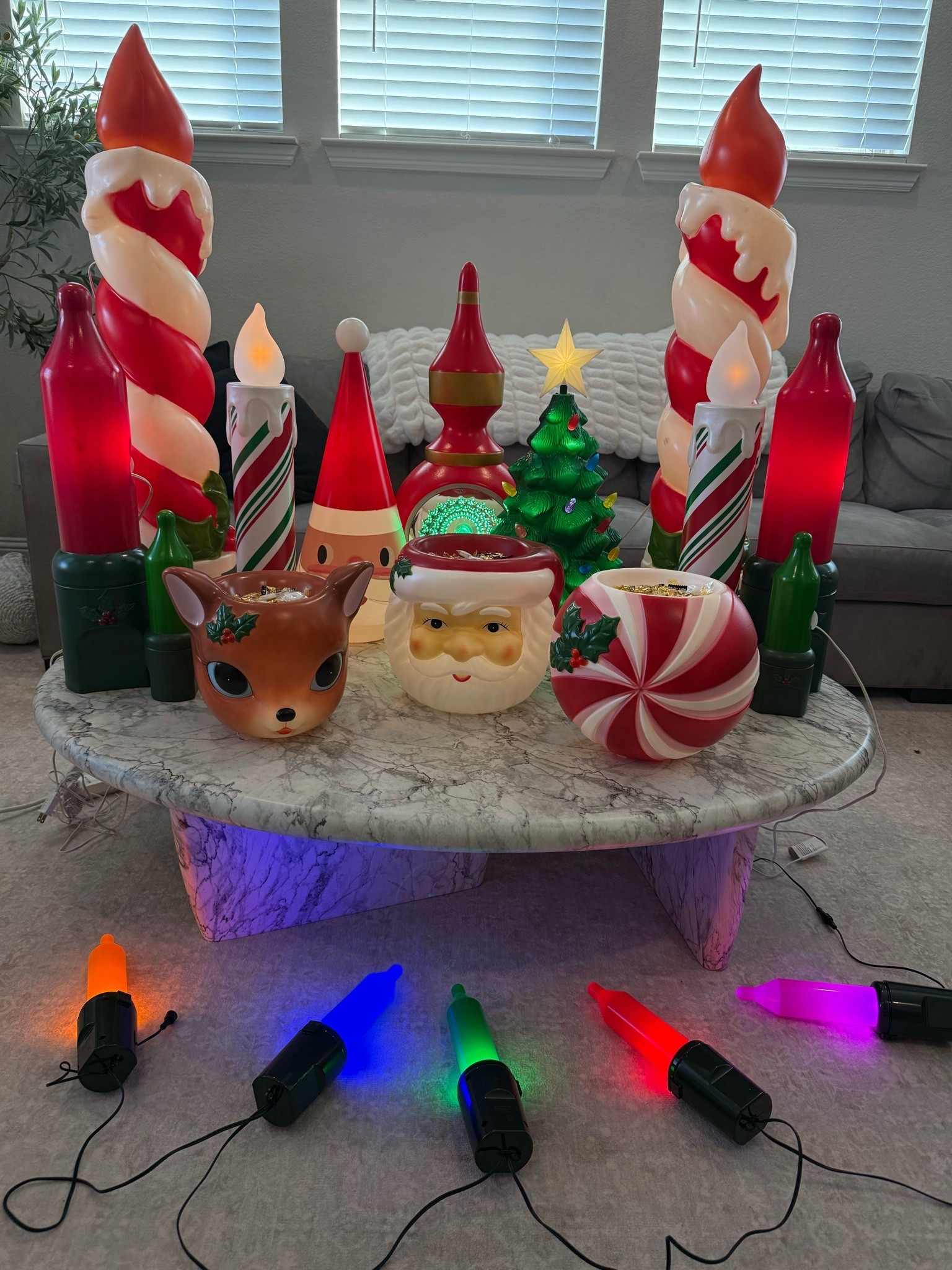 Mr Christmas holiday decor haul! So many fun vintage Christmas finds like blow molds and are you kidding me with the Santa and Rudolph candy holders? Can’t wait to decorate this Christmas season!

#LTKSeasonal #LTKHome