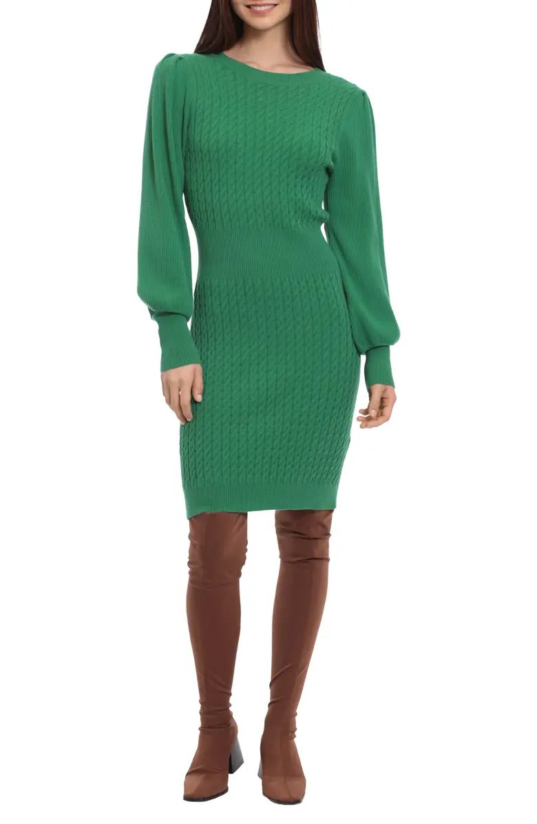 Donna Morgan Cable Knit Sweater Dress | Nordstromrack | Nordstrom Rack