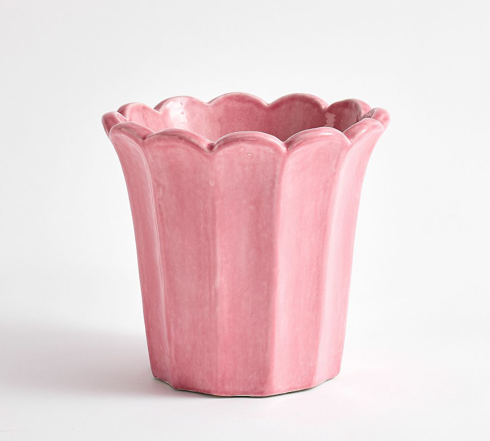Fluted Tulip Cachepot | Pottery Barn (US)