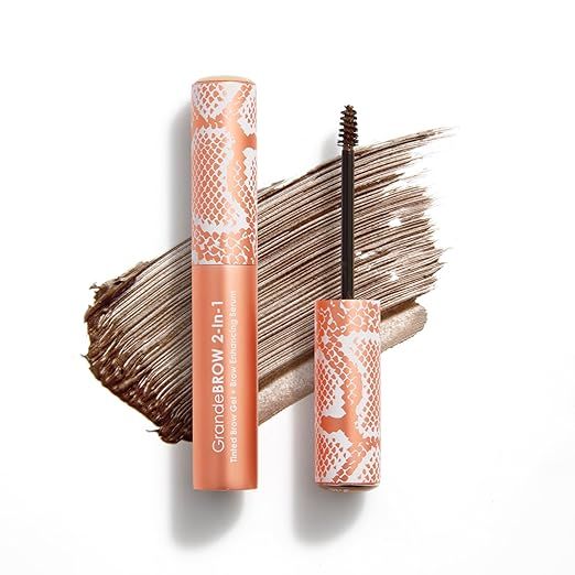 Grande Cosmetics GrandeBROW 2-in-1 Tinted Brow Gel + Brow Enhancing Serum | Amazon (US)