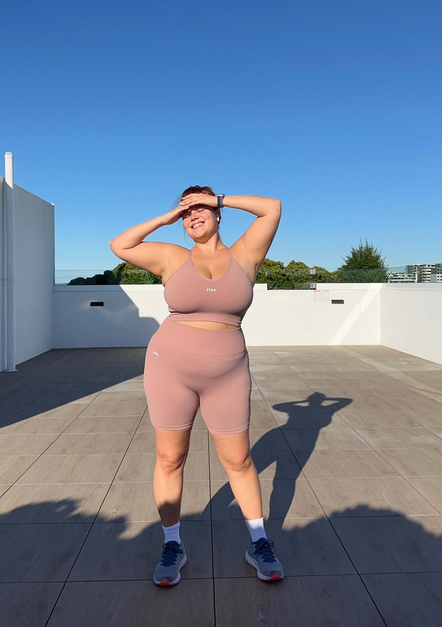 Never thought I would be wearing this colour at the gym 🫶 looking fab in it! I wear XL on both top and shorts 🤍

#LTKSeasonal #LTKGiftGuide #LTKcurves
