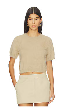MADISON THE LABEL Ruby Knit Tee in Camel from Revolve.com | Revolve Clothing (Global)