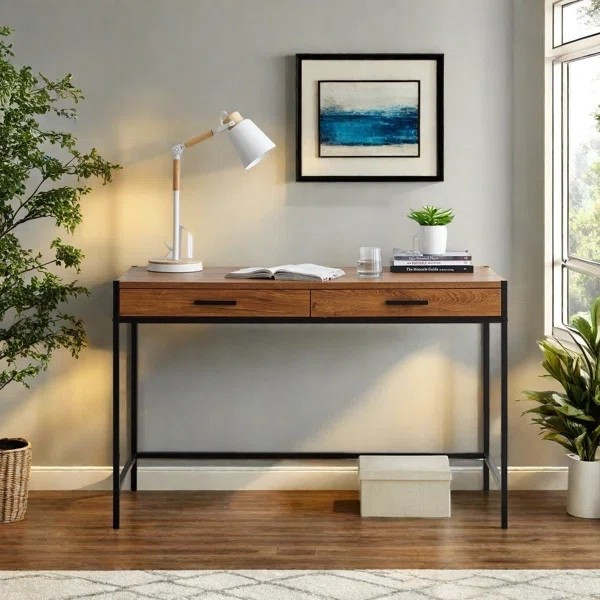 Clean lines, warm wood, and modern simplicity — this minimalist desk setup is perfect for creating a calm, productive workspace. Style it with a sleek lamp, a few good reads, and a pop of greenery for a cozy yet functional home office vibe. 

#LTKHome