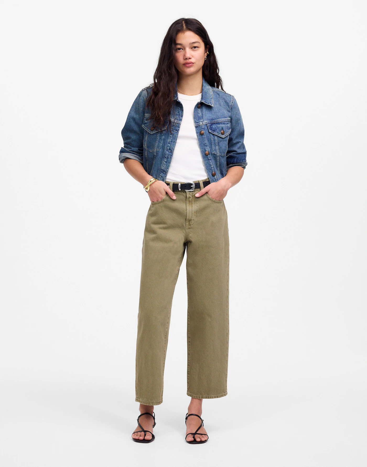 The Perfect Vintage Wide-Leg Crop Jean in Garment Dye | Madewell
