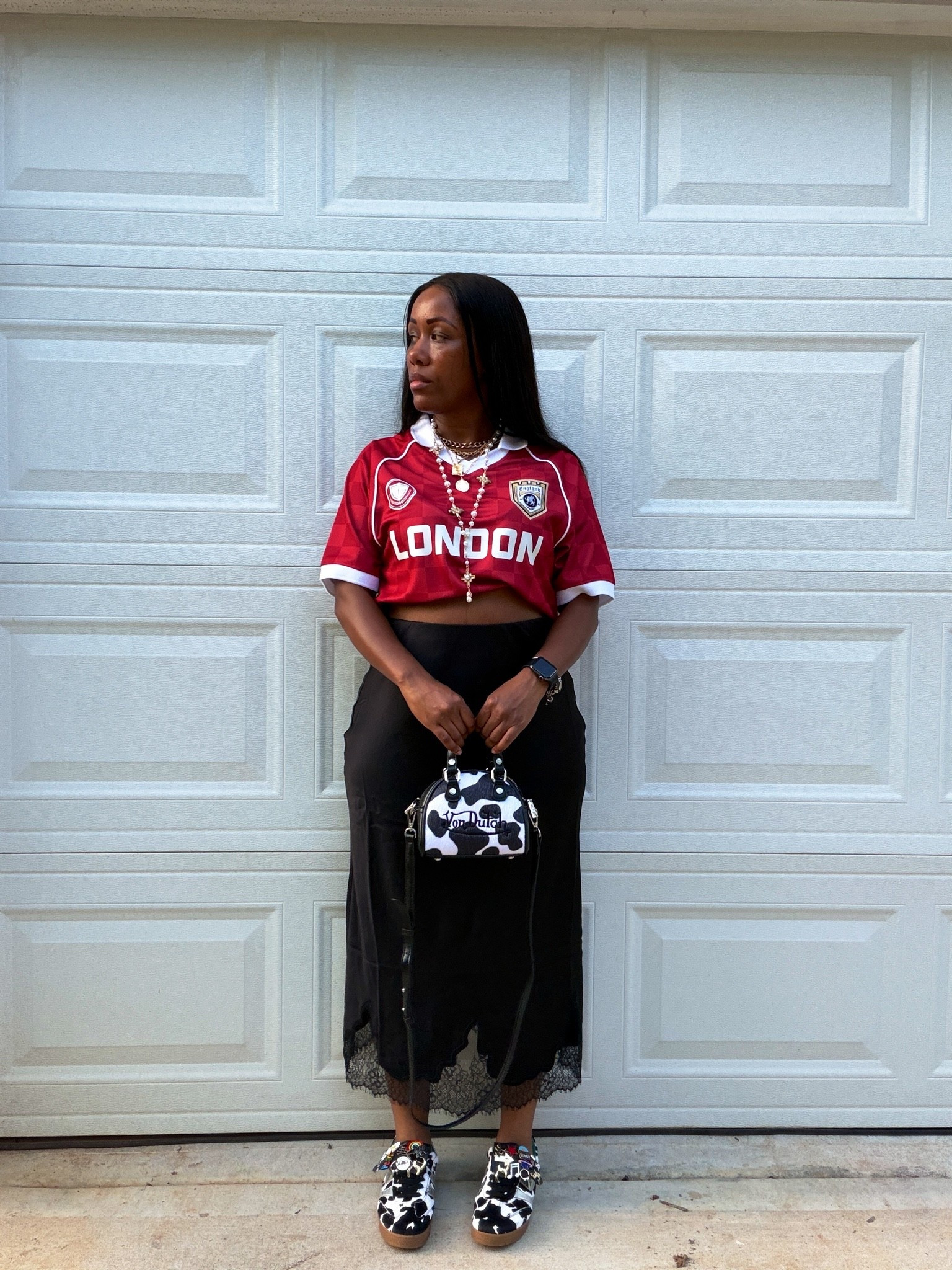 Soccer jersey + lace skirt = one of my favorite sporty-chic outfit combos right now ⚽️🙌🏽

#LTKootd #LTKOver40 #LTKPetite