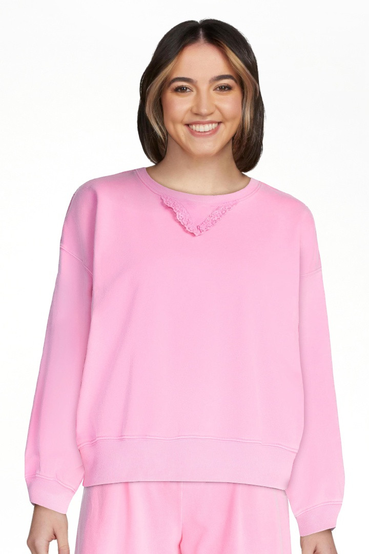 Scoop Women's Mineral Wash Cropped Crewneck Sweatshirt, Sizes XS-XXL | Walmart (US)