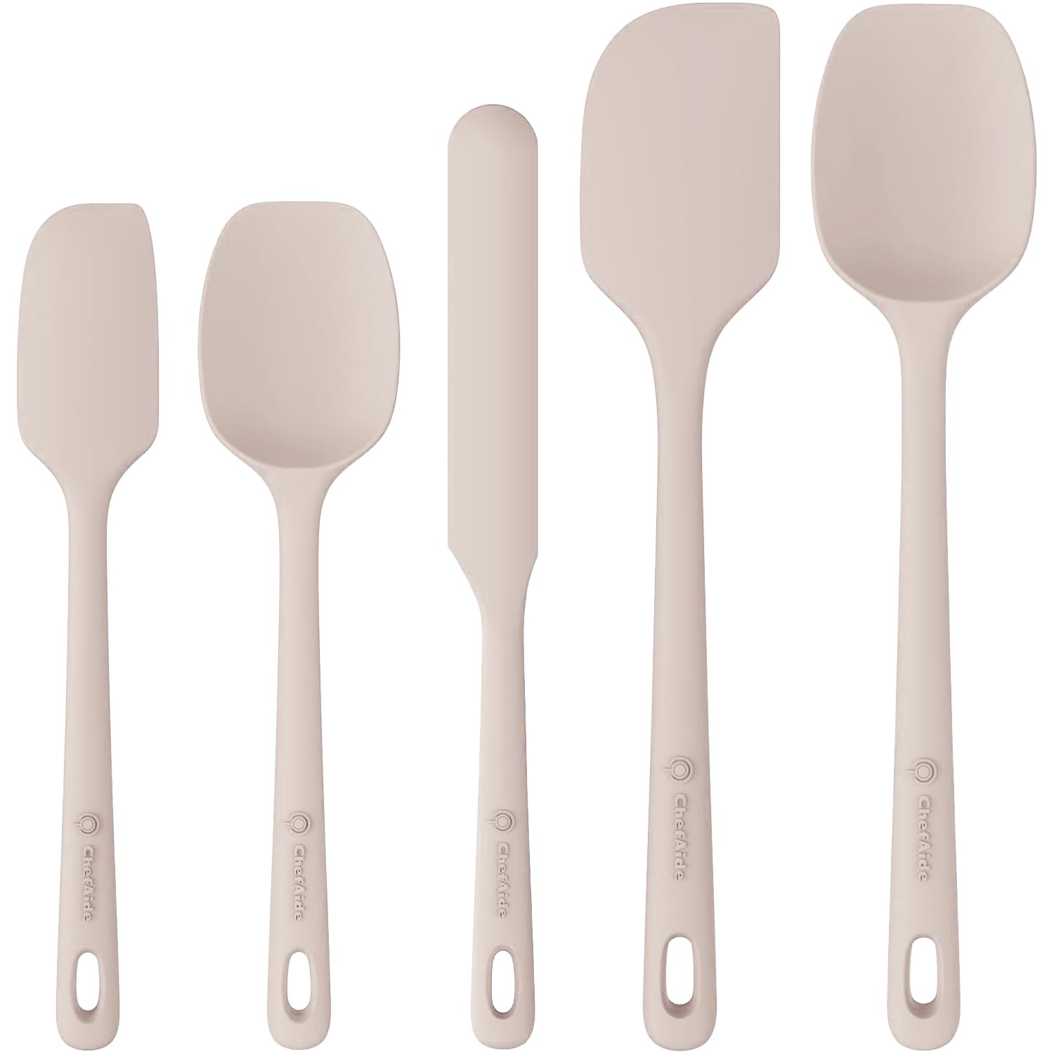 5 Pieces Silicone Spatula Set, Food Grade Rubber Spatula, Upgrade Strong Handle with Ergonomic Gr... | Amazon (US)