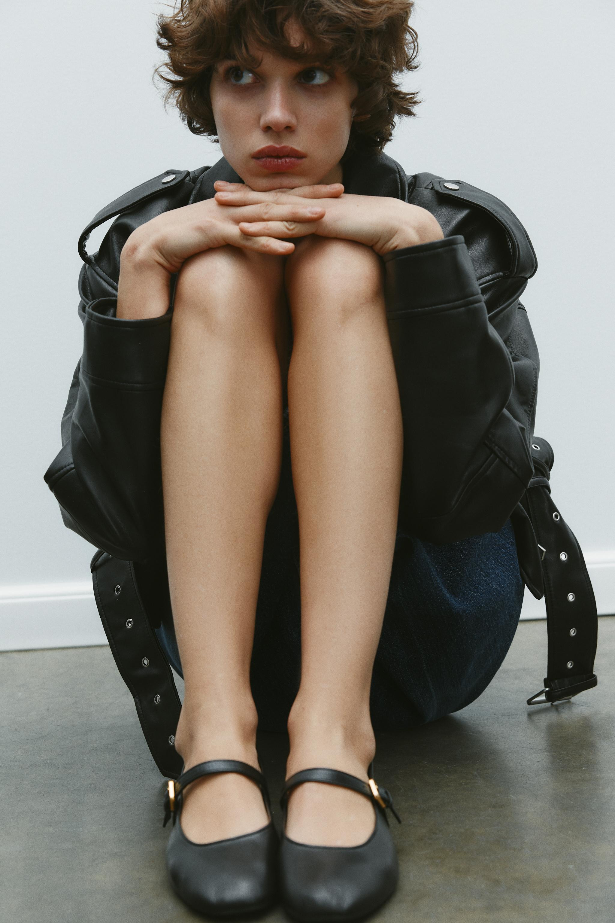 LEATHER BALLET FLATS 50TH ANNIVERSARY | Zara US