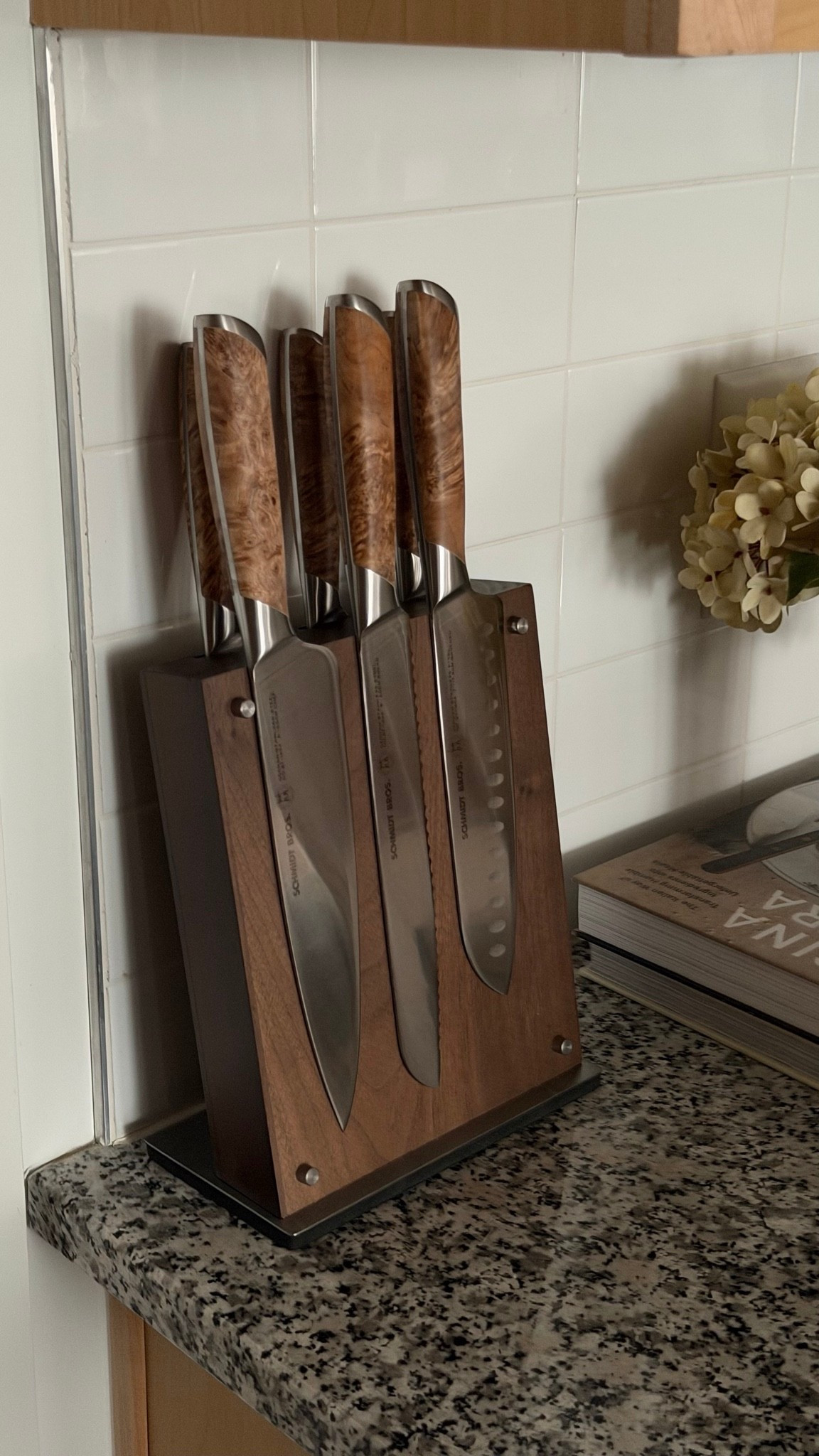 Burl wood handle kitchen knives 

kitchen decor, kitchen essentials, kitchen knives

#LTKHome
