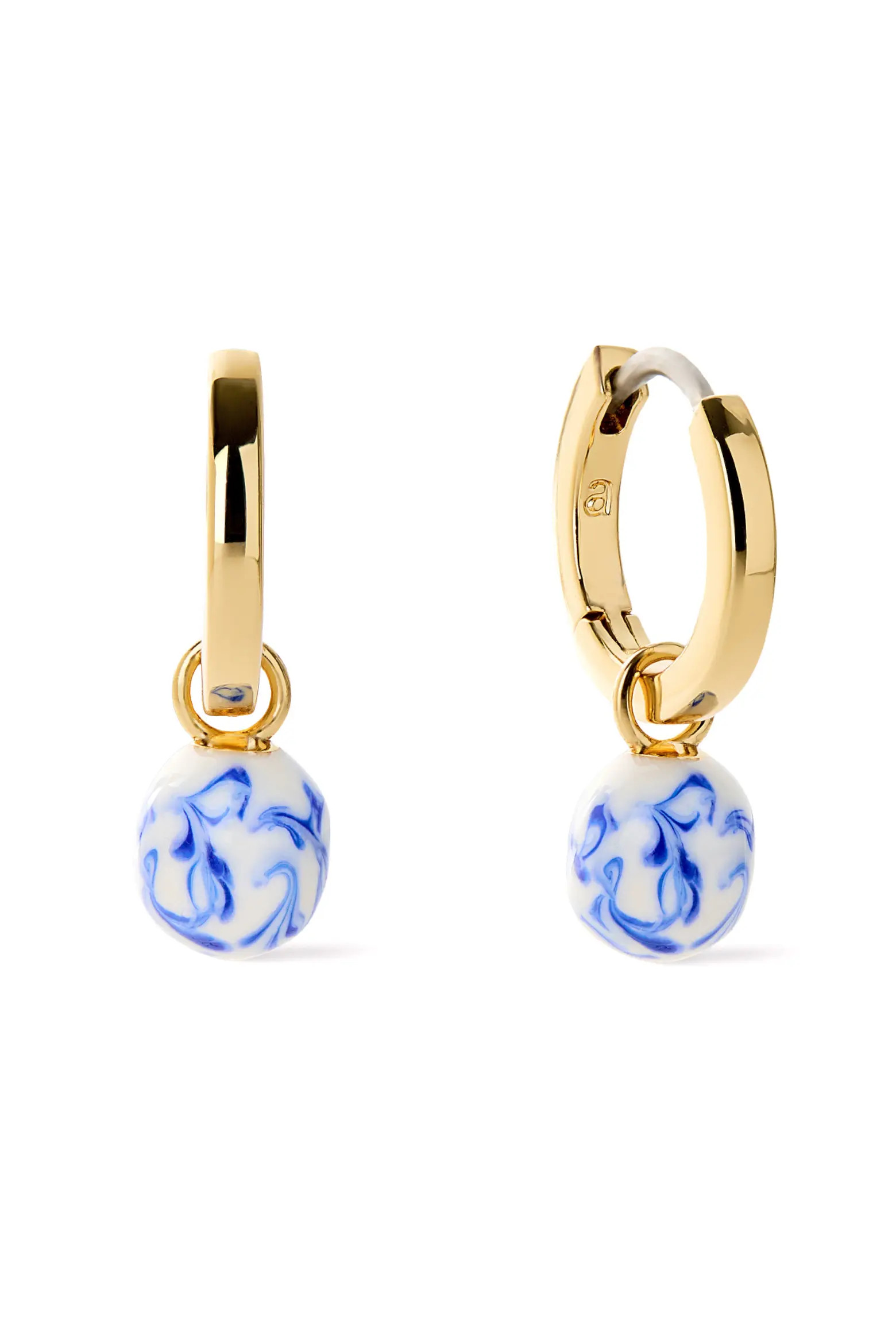 Gold Drop Earrings - Lainey Marble Blue (Women) | Nordstrom | Nordstrom