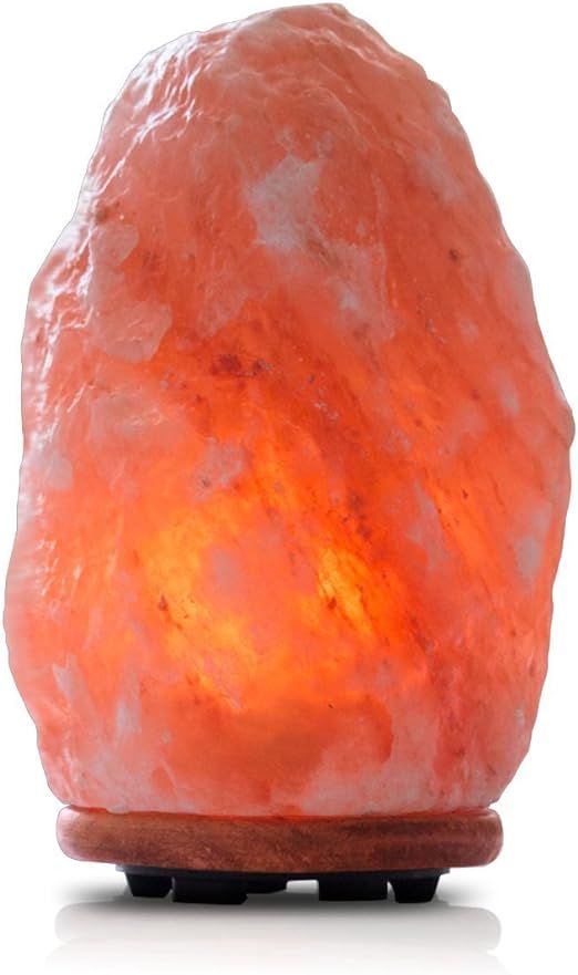 Himalayan Glow 1004 Hand Carved Natural Himalayan Salt lamp, 15-20 lbs, Orange/Amber,Orange / Amb... | Amazon (US)
