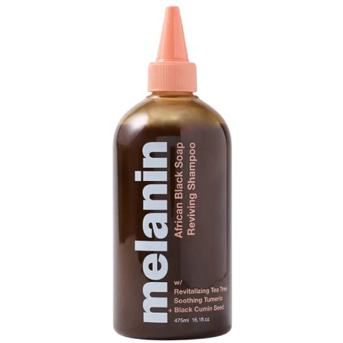 MHcare Melanin African Black Soap Reviving Shampoo 16 Oz. Mineral Rich, Natural, & Clarifying. Pr... | Amazon (US)