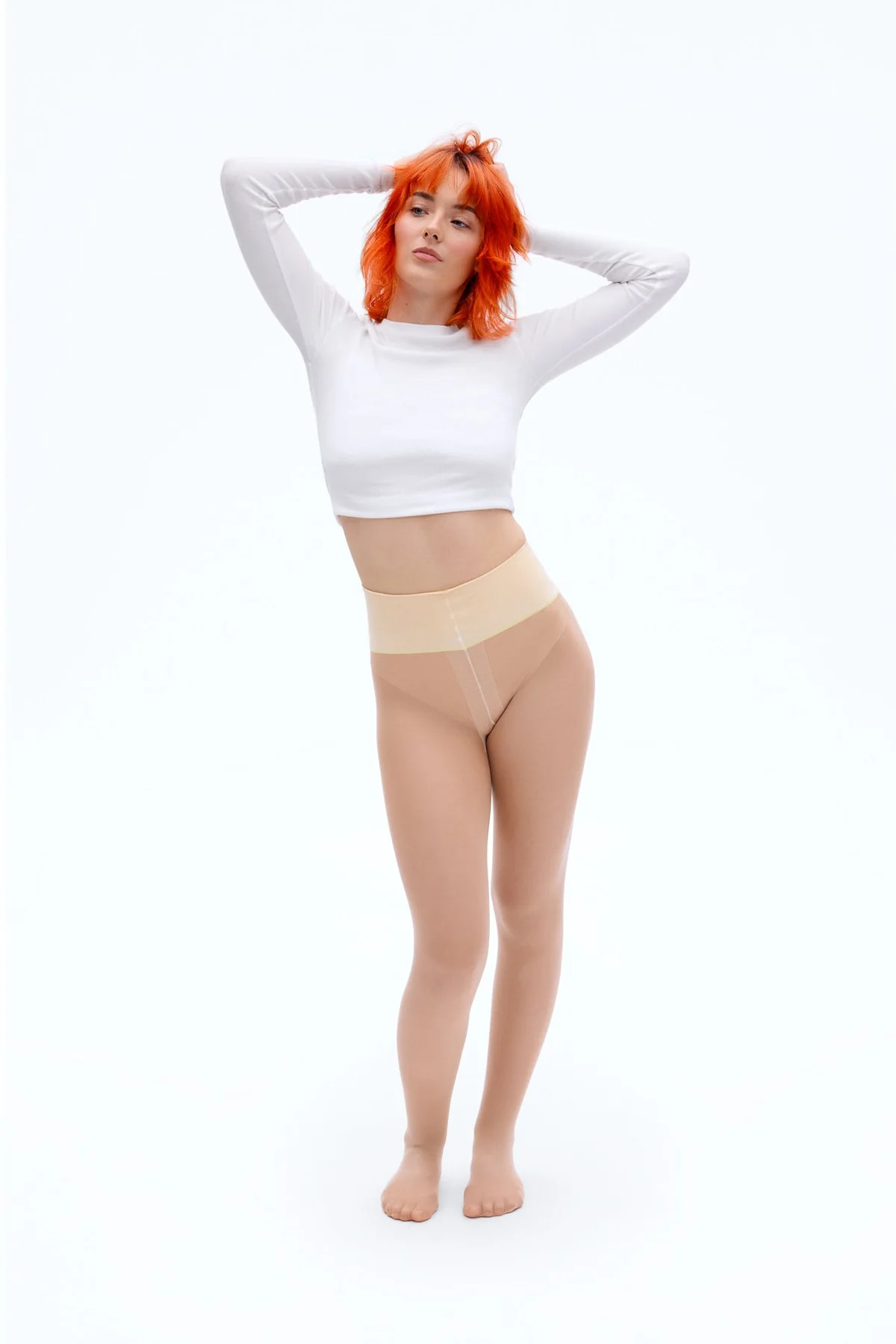 Nude Classic Sheer Rip-Resist Tights – 4” Waistband | Sheertex