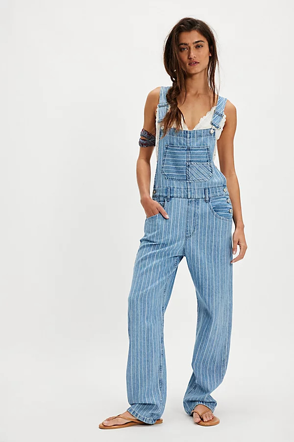 We The Free Ziggy Striped Overalls | Free People (Global - UK&FR Excluded)