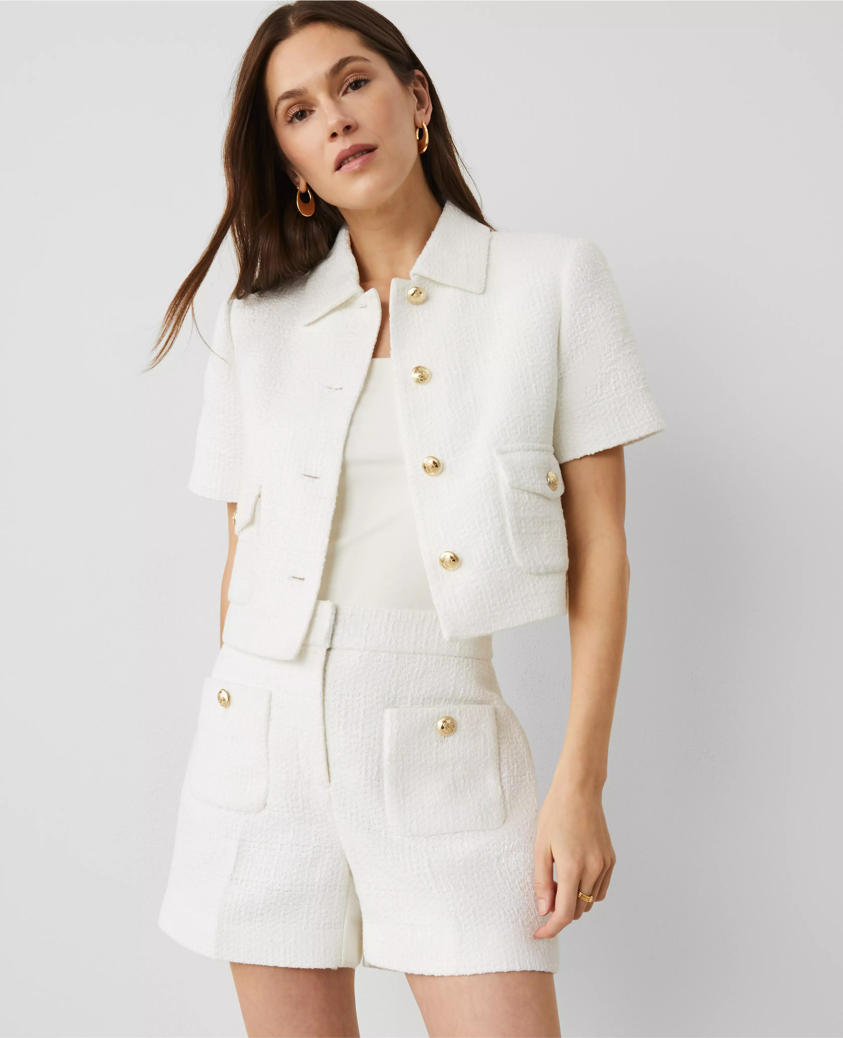 Tailored Tweed Jacket | Ann Taylor