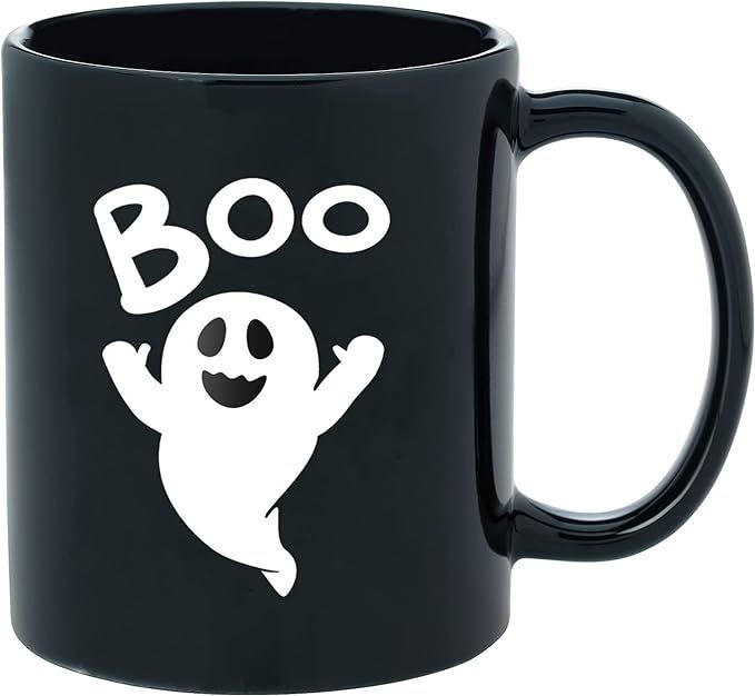 Halloween Coffee Cup Boo Incandescent Ghost Halloween Ceramic Coffee Mug Black Halloween Fall Aut... | Amazon (CA)