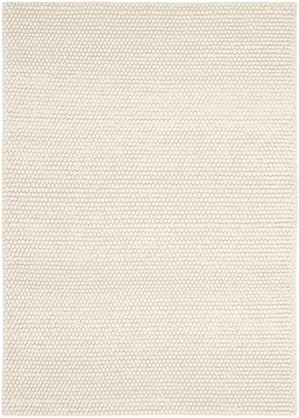 SAFAVIEH Natura Collection Area Rug - 8' x 10', Ivory, Handmade Wool, Ideal for High Traffic Area... | Amazon (US)