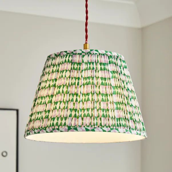 Joyce Conical Green Lamp Shade | Dunelm