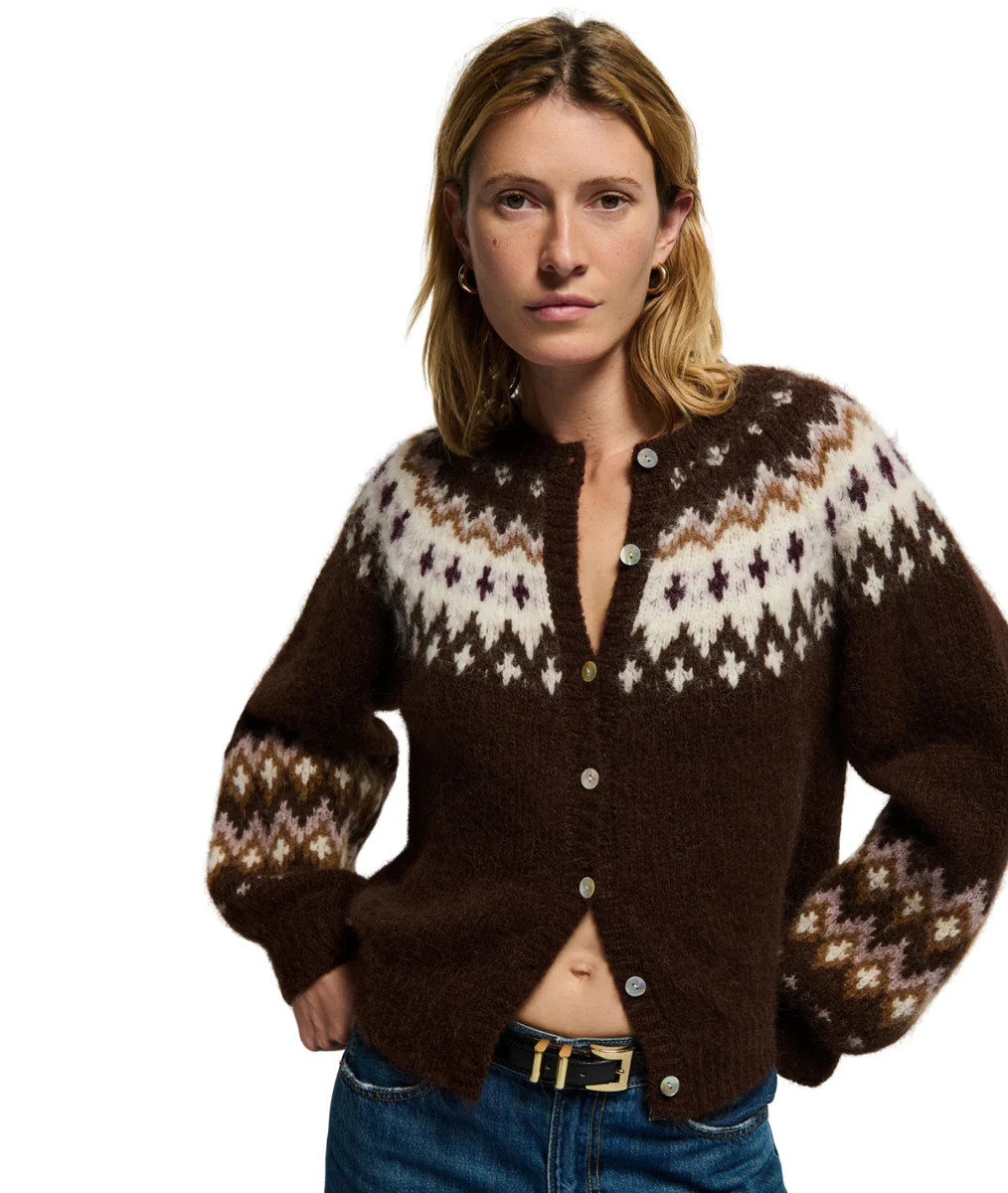 Lula Cardigan- Coffee | LOLA Boutique