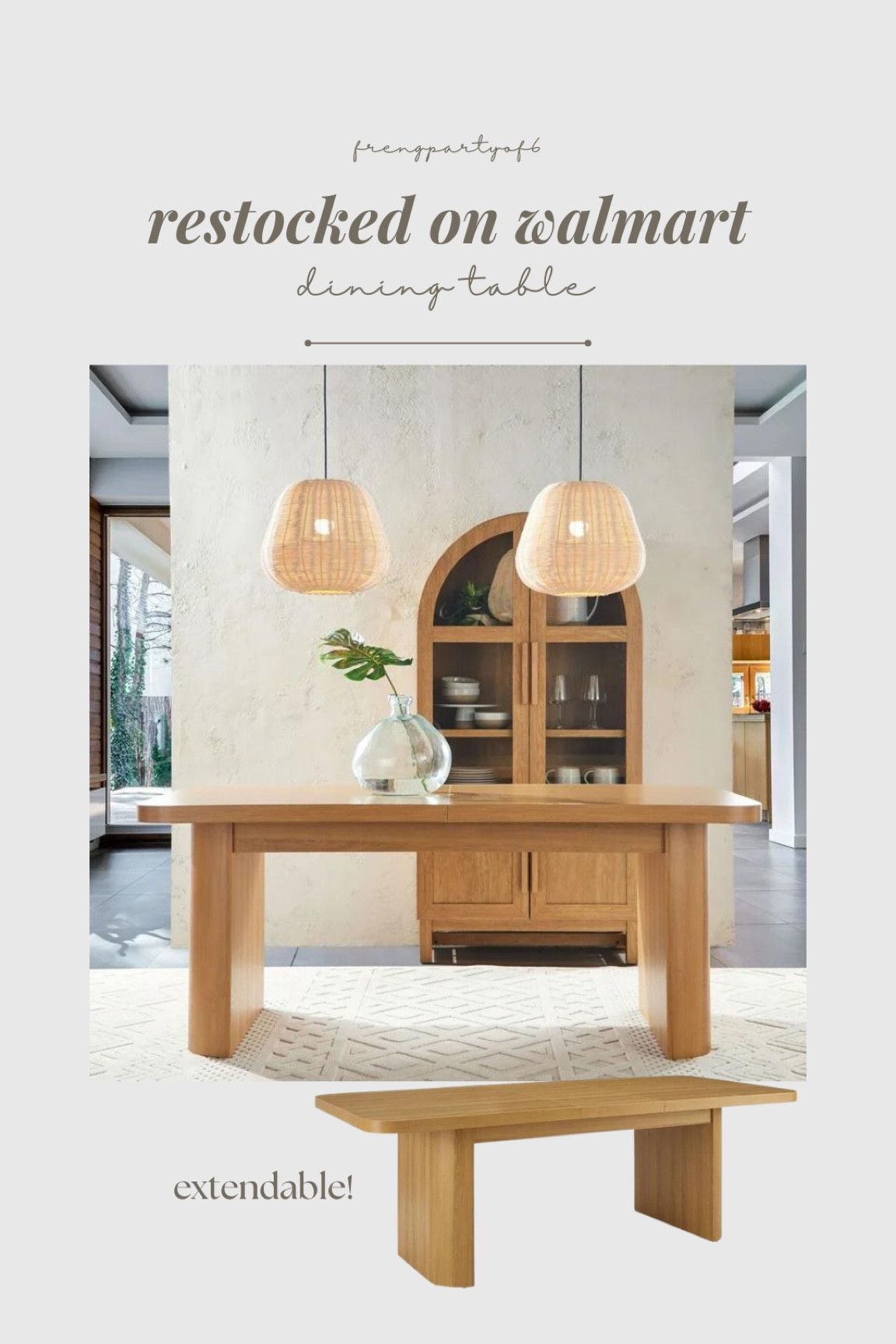 Extendable table restocked! Under $250!

#LTKHome