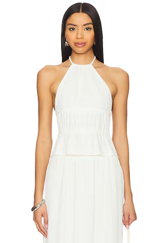 Juliette Halter Top in Cream | Revolve Clothing (Global)