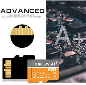 Micro SD Card 512GB (Class 10 High Speed) Memory Card/TF Card with Adapter for Camera, Phone, Com... | Amazon (US)