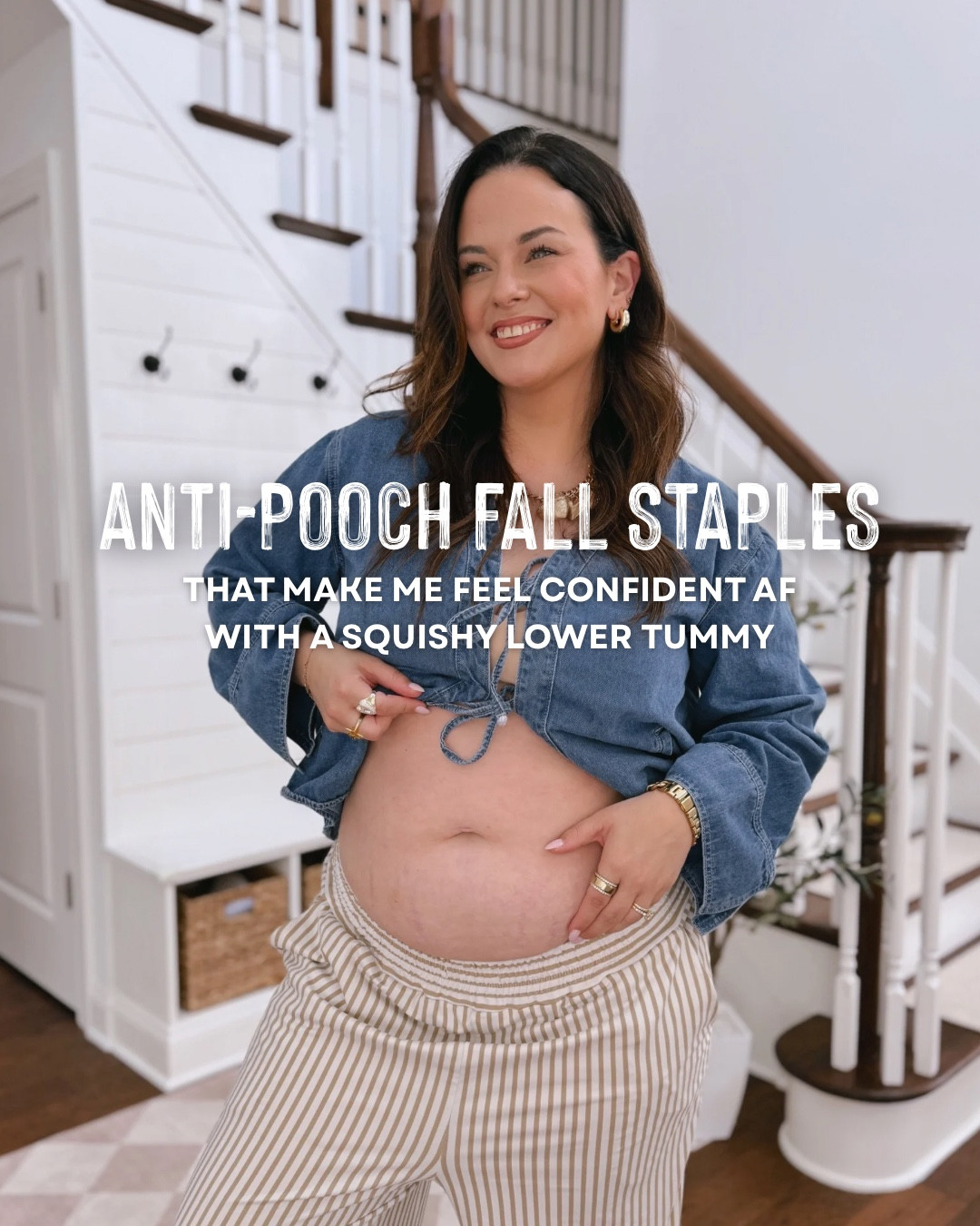 anti-pooch fall staples!! I’m OBSESSED with these closet must haves.. from leggings to figure flattering sweaters and more.. 

#LTKFindsUnder50 #LTKStyleTip #LTKMidsize