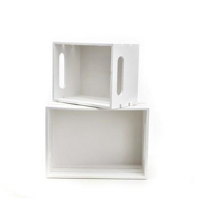 Hampton Art  White Crate 2pk | Lowe's