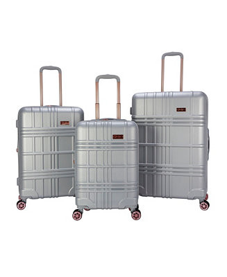 Jewel Plaid 3 Piece Hardside Luggage Set | Macy's