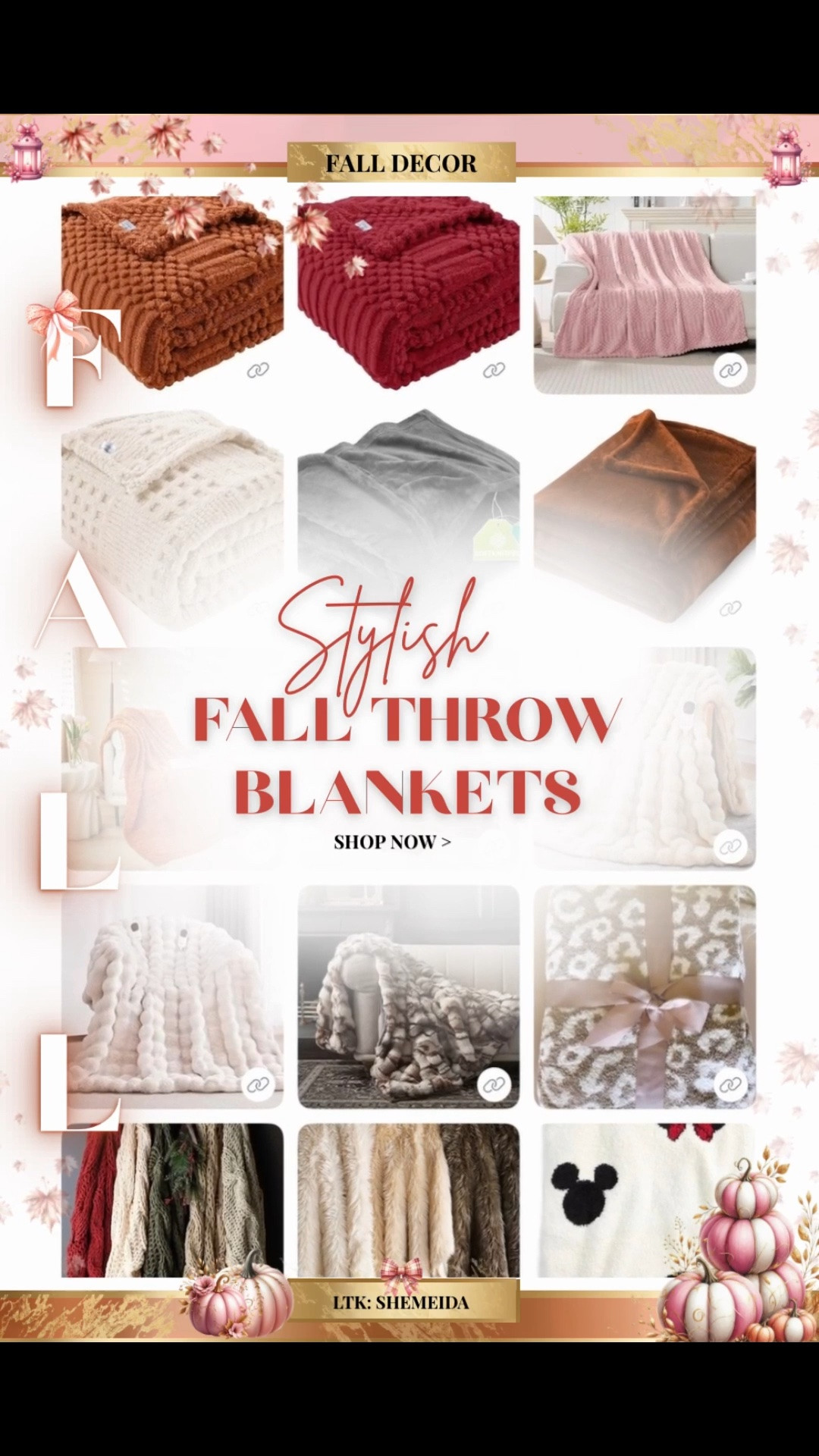 Stylish Fall Throw Blankets - Get Cozy!