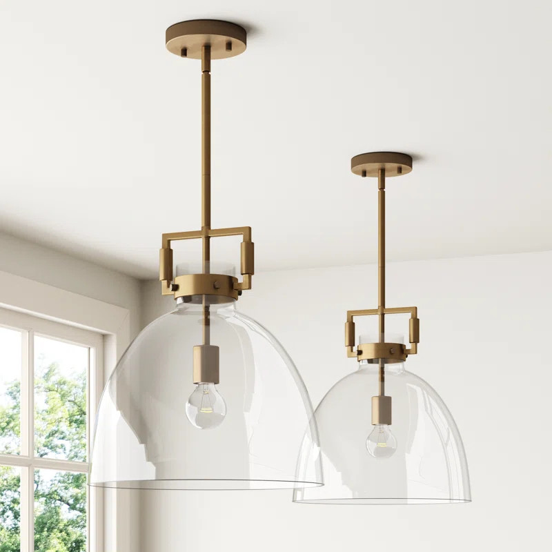 Lauro 1 - Light Single Geometric Pendant | Wayfair North America