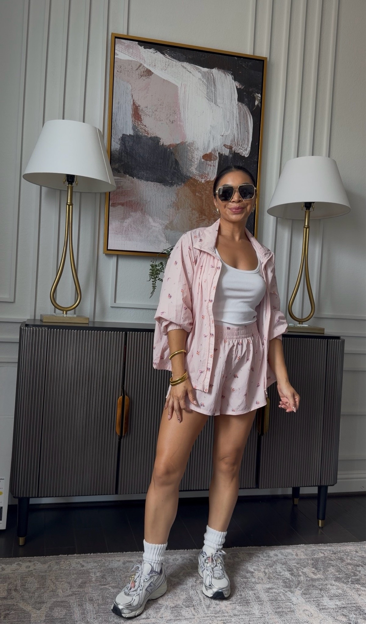 Wearing a medium in both pieces

#LTKootd #LTKOver40