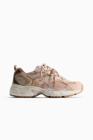 H & M - Chunky Sneakers - Light Dusty Pink/Beige | H&M (US, CA, MX)