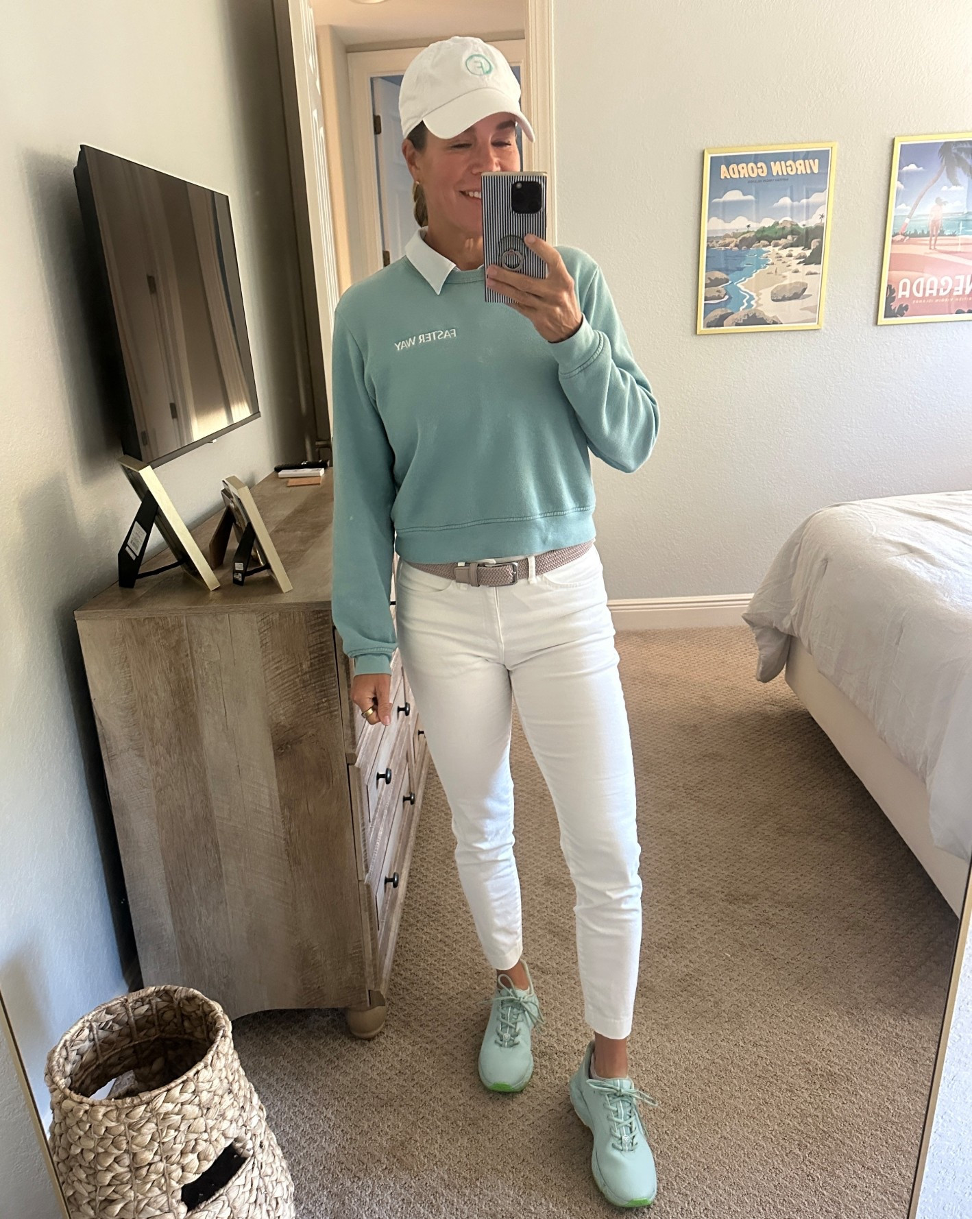 Gfore makes THE best golf shoes. You need to size up 1/2 at least. Good new: they have excellent customer service! So if you need to exchange sizes it’s not a big deal. Shop my faves!