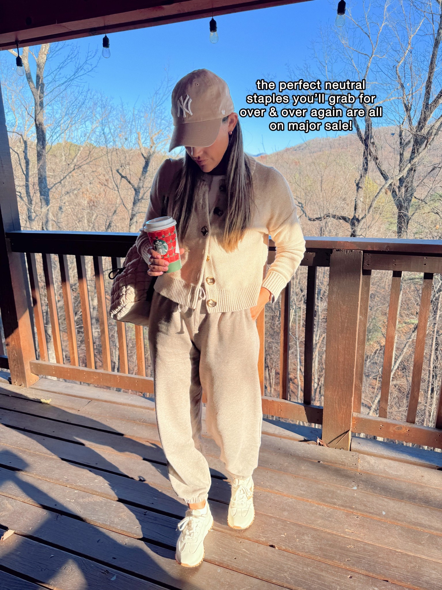 XS cardigan and joggers. S top 