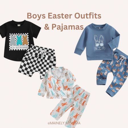 Boys Easter outfit sets and pajamas 

#easter #eastergifts #easterday #easteroutfit #boys #kids #toddlers #baby #pajamas #peeps #easterbunny #checkeredprint #amazon #amazonfinds #trending #bestsellers #favorites #fashion #style #moms 

#LTKbaby #LTKkids #LTKSeasonal