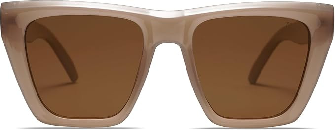 SOJOS Vintage Oversized Square Cat Eye Polarized Sunglasses for Women Trendy Fashion Cateye Style... | Amazon (US)