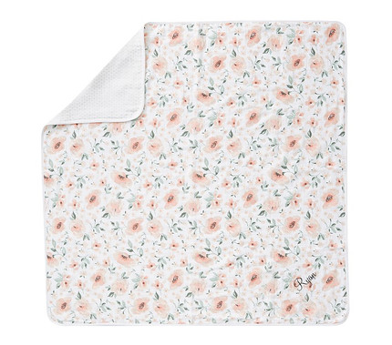 Click for more info about Muslin Meredith Baby Blanket, 47x47 in, Blush Multi