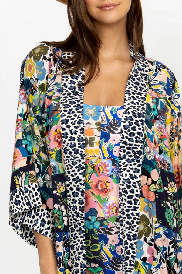 LAYLA LEOPARD KIMONO | Johnny Was