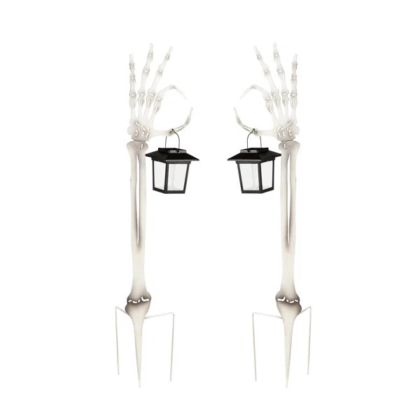 Guthbrand Solar Skeleton Hand Garden Stake | Wayfair North America