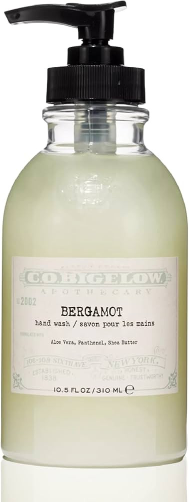 C.O. Bigelow Iconic Collection Bergamot Hand Wash, with Glycerin, Aloe Vera, Panthenol, and Shea ... | Amazon (US)