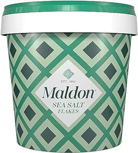 Maldon Salt, Sea Salt Flakes, 3.1 lb, Bulk Tub, Kosher, Natural, Handcrafted, Gourmet, Pyramid Cr... | Amazon (US)