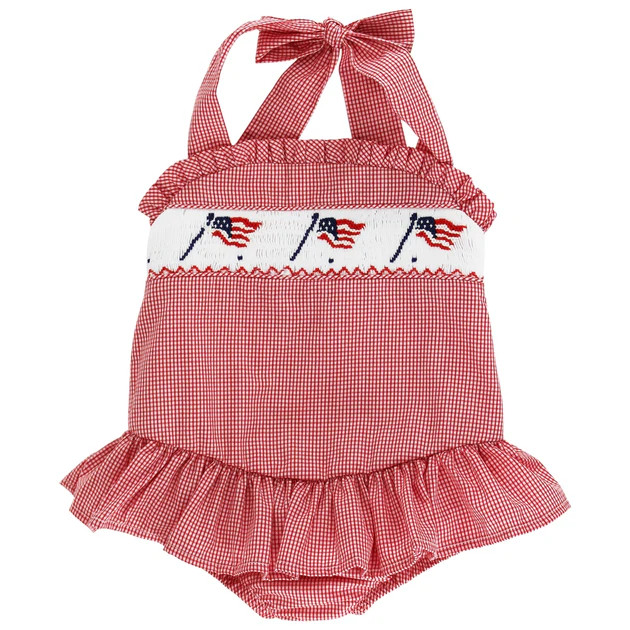 Old Gloy - Girls One Piece Swimsuit with Ruffle | The Bailey Boys, inc