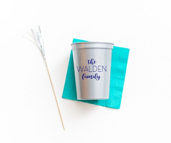 Personalized plastic cups Personalized cups Housewarming | Etsy | Etsy (US)