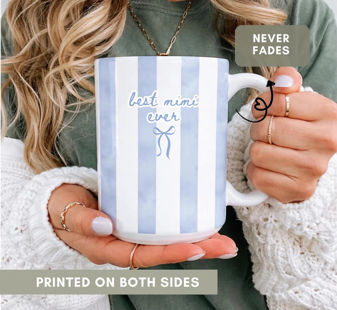 Custom grandparents Mug: Grandma Striped Coffee Cup, Grandma and Grandpa Coffee Cup, Custom Name ... | Etsy (Global)
